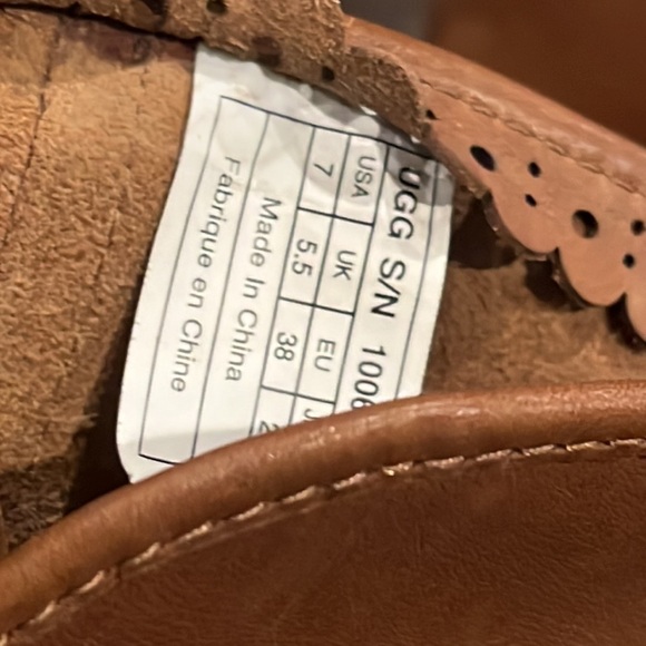 UGG Darling Harness Whisky Leather Ankle Boots - Picture 10 of 16